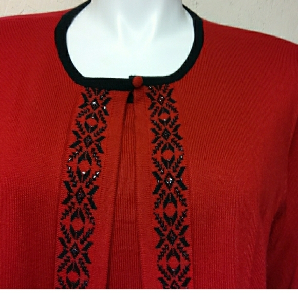 🎄 STUNNING JEWLED EMBELLISHED SWEATER - Picture 2 of 7